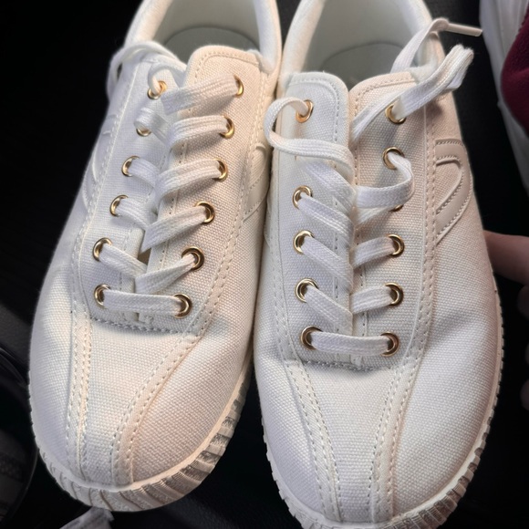 Tretorn J Crew Women's White Canvas Sneakers Size 8 preppy casual - Picture 8 of 9